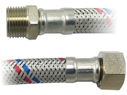 Nerezová opletená flexi hadička Š x M